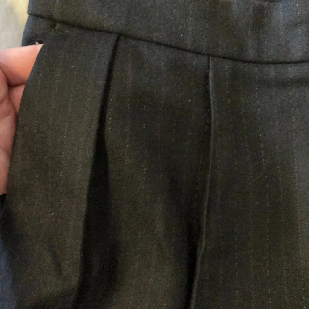 Dries van Noten Women's wool pants, charcoal/pinstripe, EU 40/Size US 8 - Picture 8 of 10